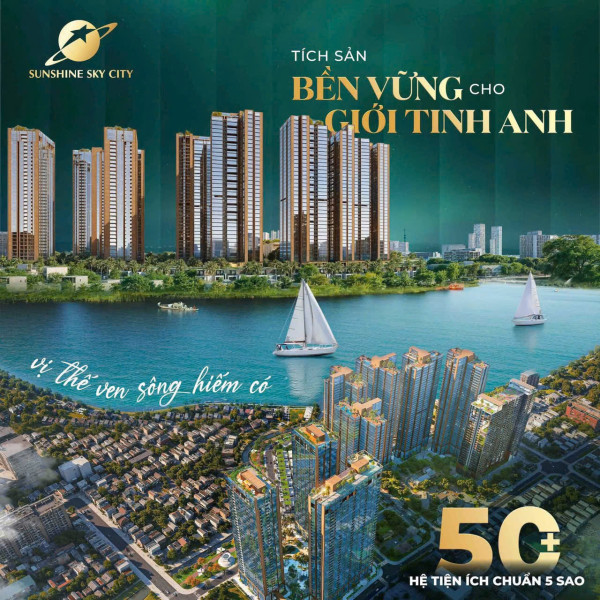 Nhận giữ chỗ tòa V8, V9 sunshine sky city chiết khấu 1%, giá từ 98 triệu/m2, lịch thanh toán giãn