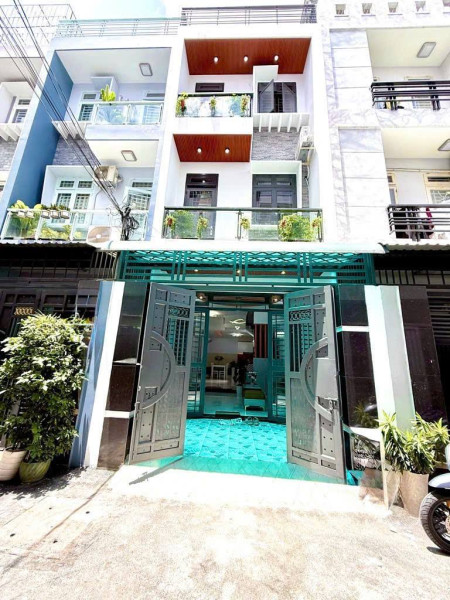 Siêu phẩm 4 tầng BTCT, ô tô ngủ trong nhà, 4m x 13m, gần chợ Thạch Đà, TT. Quận Gò Vấp, chỉ 6 tỷ