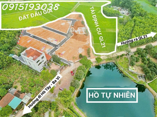 HÀNG HIẾM - ĐẤT SÁT DỰ ÁN ĐẤT ĐẤU GIÁ TẠI HÒA LẠC - LÀN 2 QL21