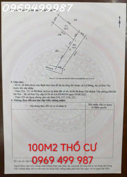 Vợ Chồng em cần tiền xây nhà nên muốn bán lô đất mới mua năm ngoái (đã có sổ).Diện tích 100m2 thổ