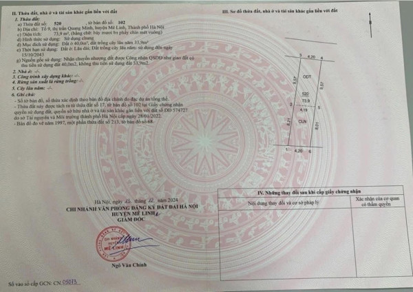 73 M ẤP TRE QUANG MINH- ĐƯỜNG Ô TÔ 10M, GẦN KHU ĐÔ THỊ, TRƯỜNG HỌC, KHU CÔNG NGHIỆP