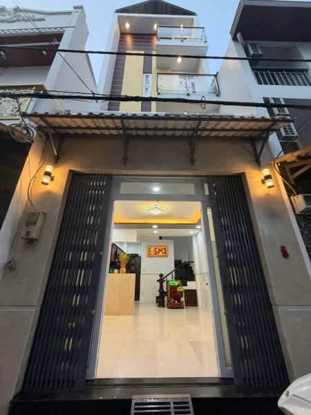 VỊ TRÍ ĐẸP - NGANG HƠN 4M NỞ HẬU - EM SIU PHẨM 4 TẦNG MỚI ĐẸP SÁT CHỢ GÒ XOÀI - LÊ VĂN QUỚI -