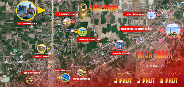 * 6xx 7xx TRIỆU – ĐẤT ODT SÁT KCN BECAMEX, TRUNG TÂM CHƠN THÀNH