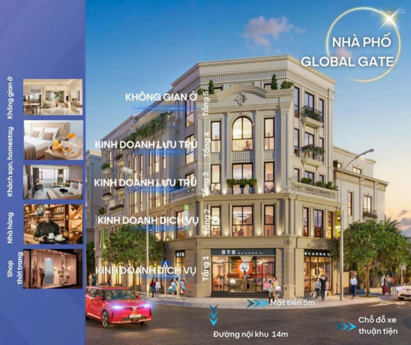 Shophouse mặt đường 52m, ngay 66 tòa chung cư Vinhomes Ocean Park 1 Hà Nội. Miễn TG