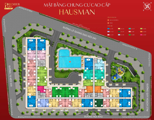 Bán gấp 3PN, 2WC, 107,3m2 tại Hausman Premium Residences đường Lê Quang Đạo kéo dài