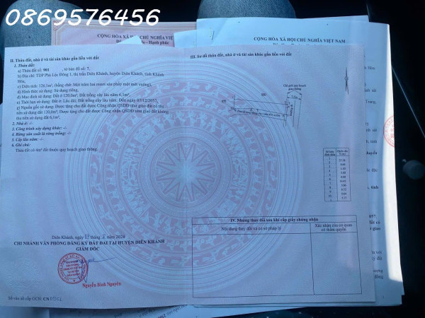 BÁN ĐẤT TẶNG NHÀ NGAY PHÚ ÂN NAM, DIÊN KHÁNH, KHÁNH HOÀ